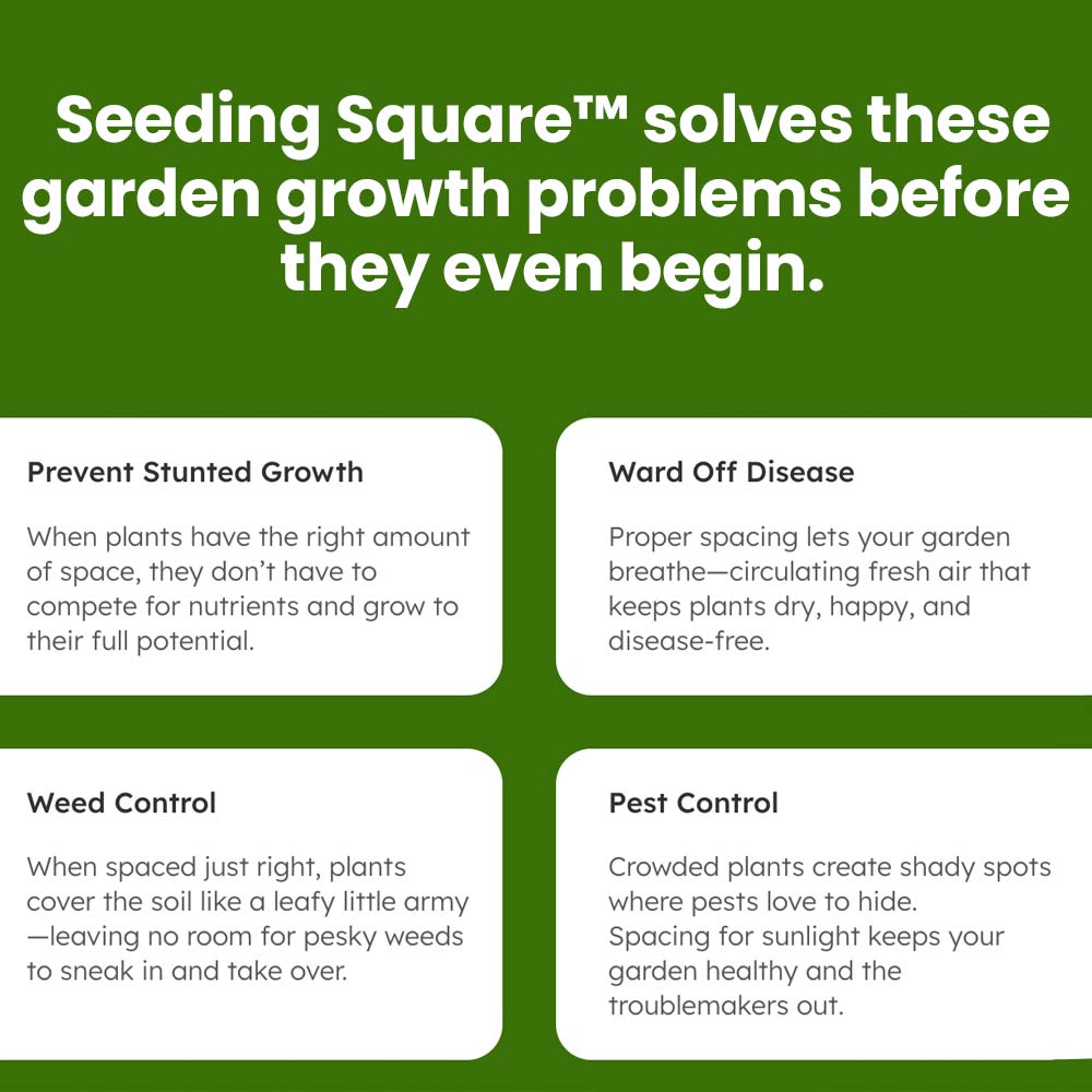 Seeding Square™ - Ultimate Garden Starter Kit + 'Seed 2 Splendor' Guidebook (c) - Huna Loa