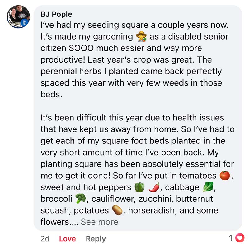 Seeding Square™ - Ultimate Garden Starter Kit + 'Seed 2 Splendor' Guidebook & Course - Huna Loa