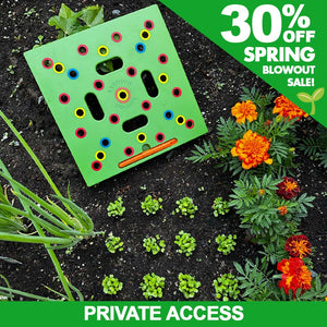 Seeding Square™ - Ultimate Garden Template + 'Seed 2 Splendor' Guidebook (Private) - Huna Loa