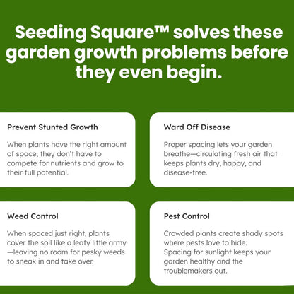 Seeding Square™ - Ultimate Garden Starter Kit + 'Seed 2 Splendor' Guidebook (c) - Huna Loa