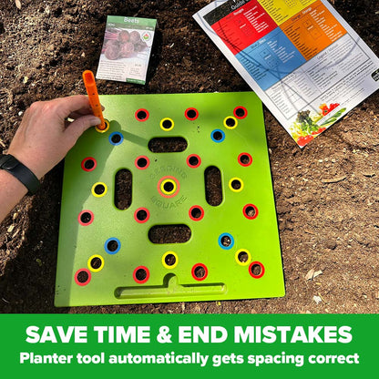 Seeding Square™ - Ultimate Garden Starter Kit + 'Seed 2 Splendor' Guidebook & Course - Huna Loa