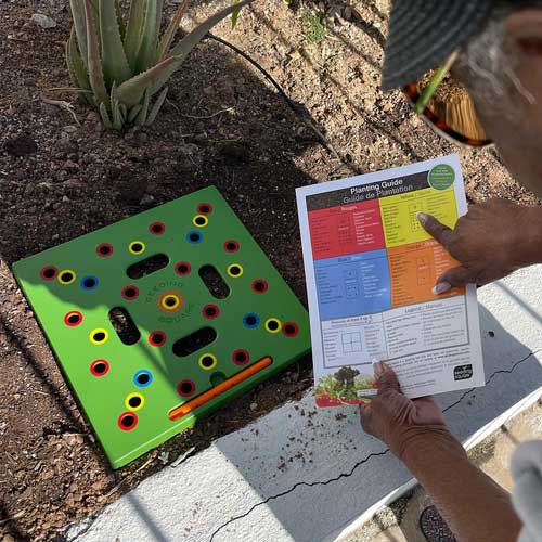 Seeding Square™ - Ultimate Garden Template + 'Seed 2 Splendor' Guidebook - Huna Loa